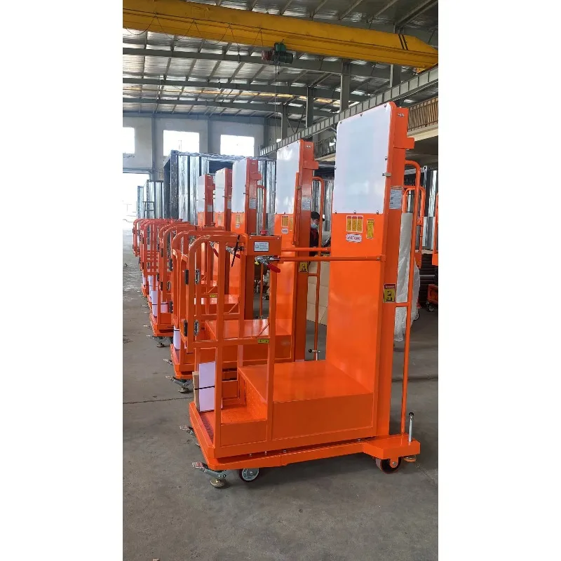 Customized Compact Electric Picking Machine 3m Mini Mobile Order Picker Narrow Aisle High Lift Truck For Supermarket Warehouse P