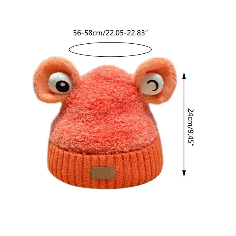 قبعة لطيفة لآذان الضفدع، قبعة منفوشة باردة لحماية الأذن لصديقها