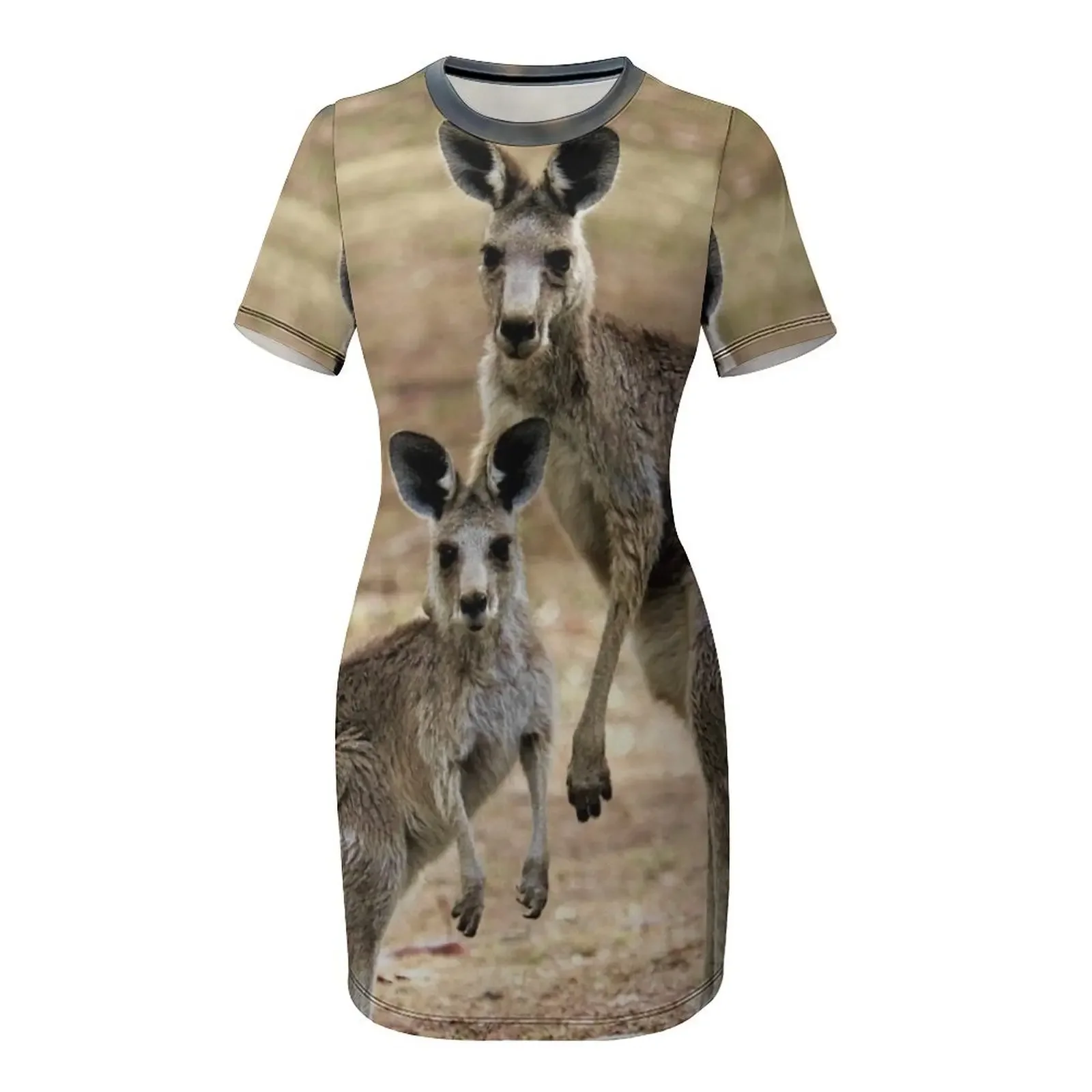 ชุดเดรสแขนสั้นลายจิงโจ้ ชุดเดรสฤดูร้อนสำหรับผู้หญิง ชุดราตรีสำหรับผู้หญิง ชุดราตรียาวสำหรับงานพรอม ชุดราตรียาวหรูหราสำหรับผู้หญิงสำหรับงานแต่งงาน