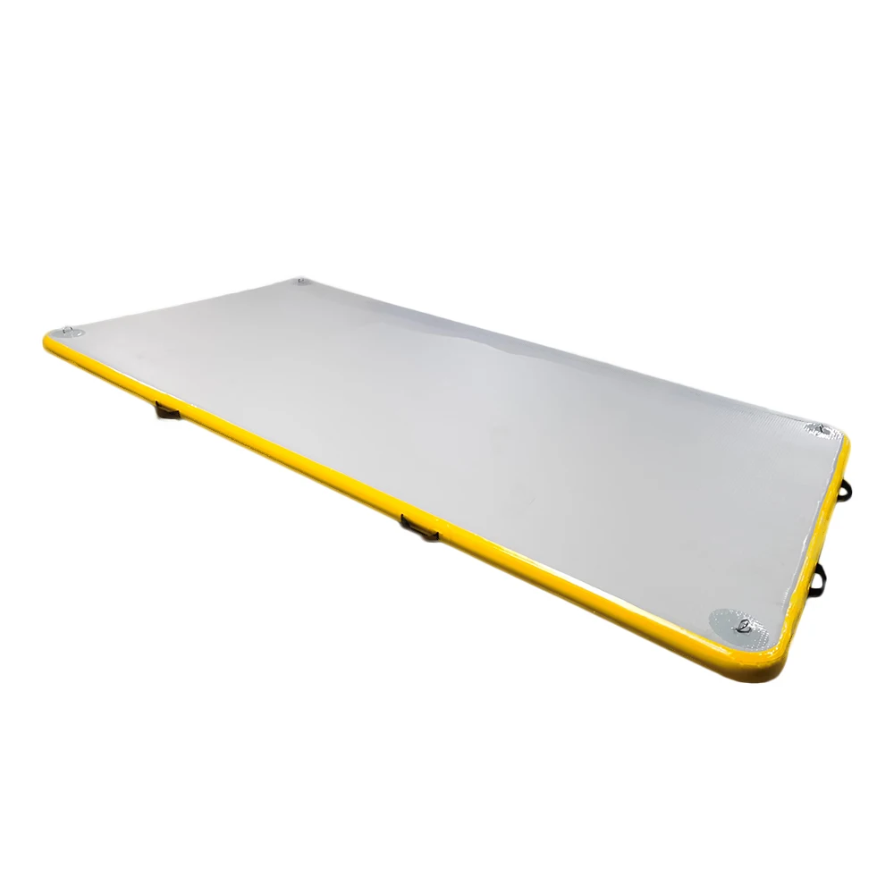 Dock galleggiante gonfiabile per esterni Dock gonfiabile per piattaforma per ponte da nuoto con superficie antiscivolo