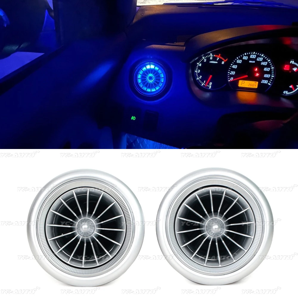 New Nozzle EQS Car LED Air Condition Turbine Outlet Air Vent For Suzuki SX4 Swift 2005 2006 2007 2008 2009 2010 2011 2012 2013