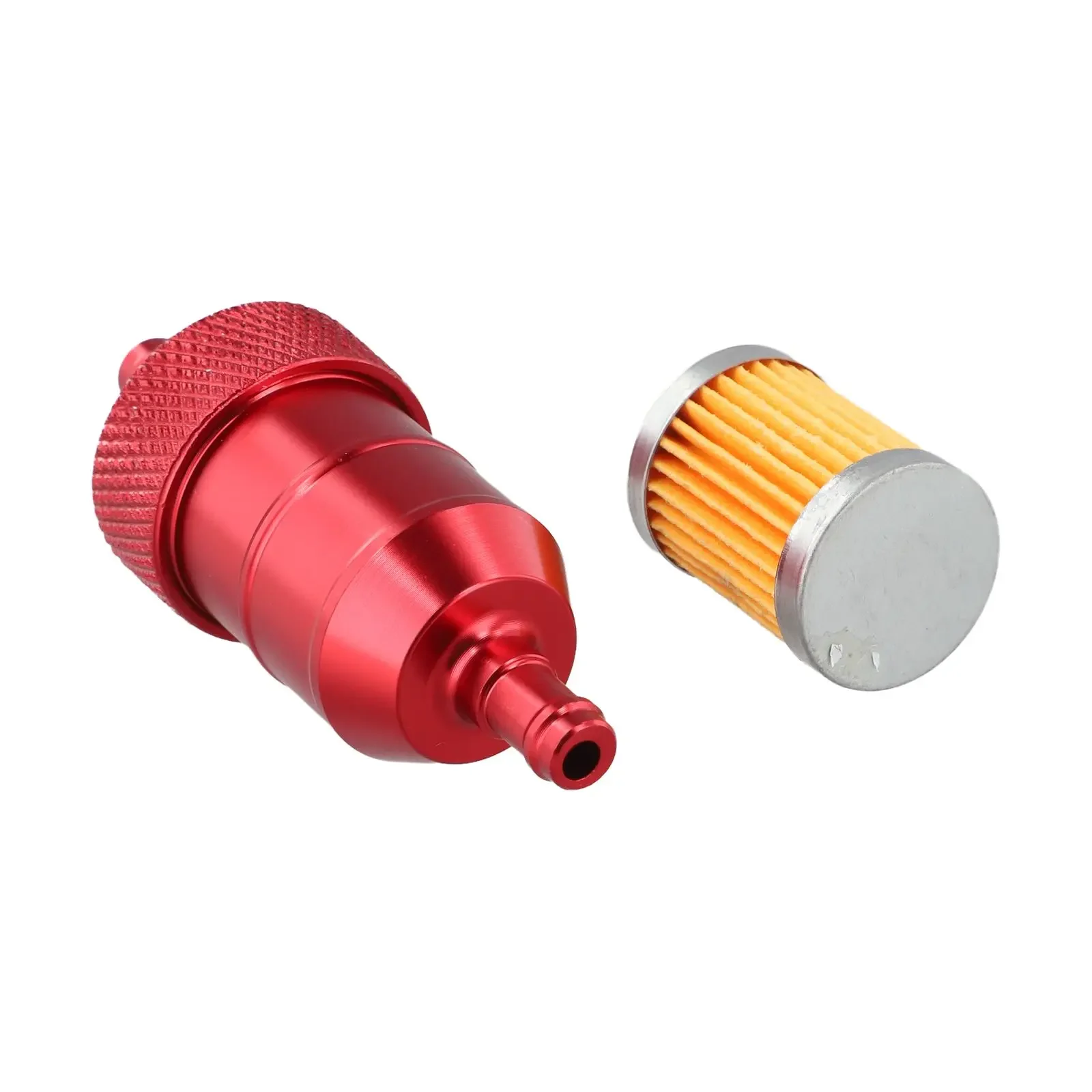 8MM Fuel Filter Inline Filter Protection For Engine Resilient Construction Sleek Silver Finish Fuel Filter Length 75mm
