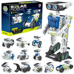 12 in 1 Solar Robot Kit For Kids STEM Education Science Experiment Kits DIY Solar Power Building Kit with Solar Panel Gift