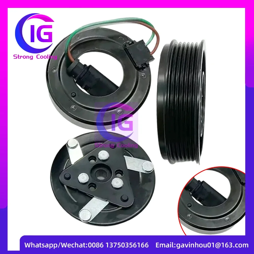 Air Conditoning AC Compressor Clutch For VW Polo 6pk 115mm 6R0820803A 6RD820803C 6RD820803A 6RD820803D