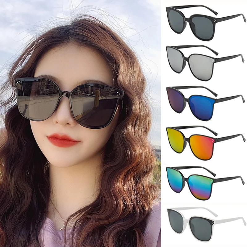 2023 Fashion Round Cat Eye Sunglass Shades Vintage Bule Pink Sun Glasses Women Men Brand Design Sunglasses Oculos De Sol UV400