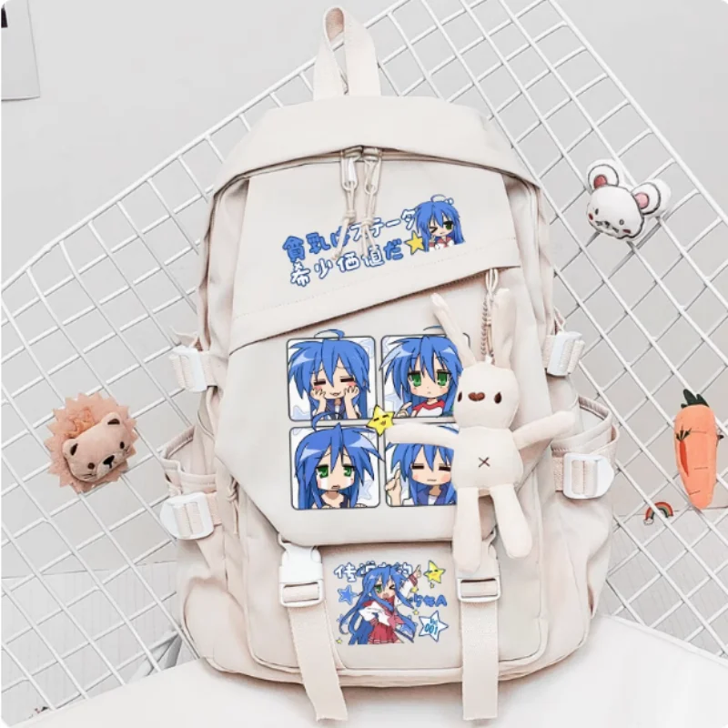 Anime Izumi Konata Lucky☆Star  Schoolbag Backpack High-capacity Shoulder Bag Cosplay Travel Student Teenager B1854