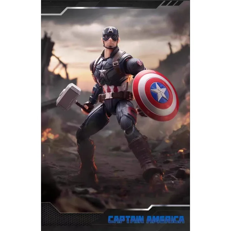 

Original Blockees MARVEL The Infinity Saga Captain America Anime Figure Collection Model Toy
