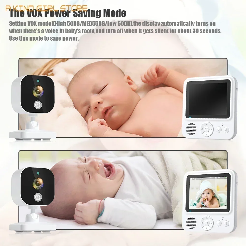 New 2.4GHz Wireless Color Smart Baby Monitor with Camera Surveillance Nanny Cam Security Electronic Babyphone Cry Babies Feeding