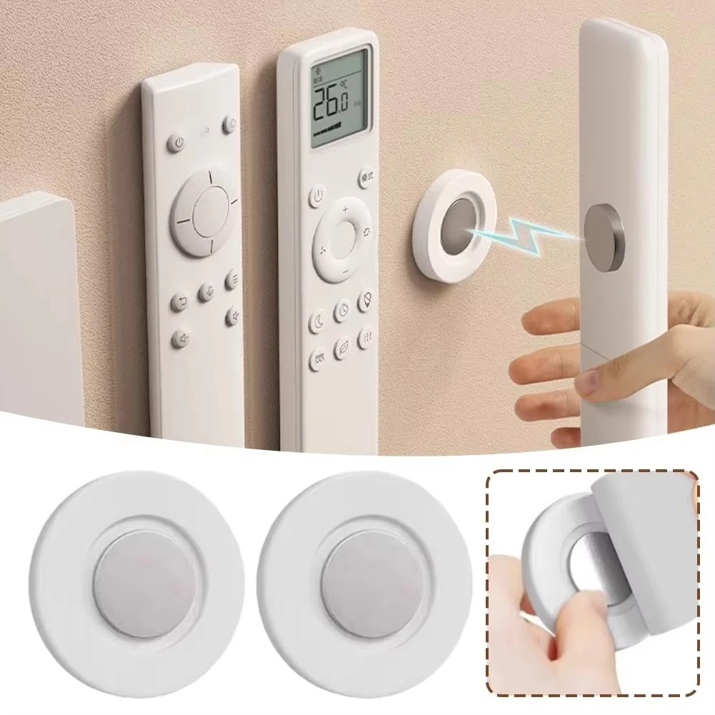 Magnetische Wandablage für Fernbedienungen selbstklebend ohne Bohren fester Halt kompaktes weißes Design passend für TV Klimaanlage DVD Steuergeräte Aufbewahrung für Haus Büro Hotel Wohnungen einfache Montage ohne Werk – Detail 26