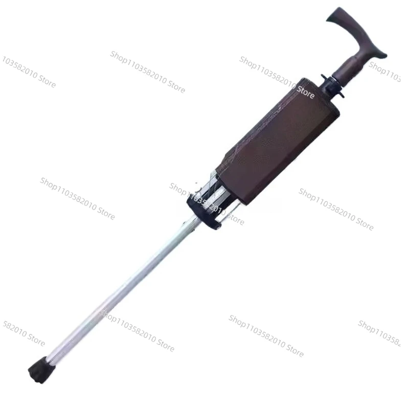 The elderly folding cane stool portable folding arm chair multi-functional cane board light non-slip can sit dual-purpose