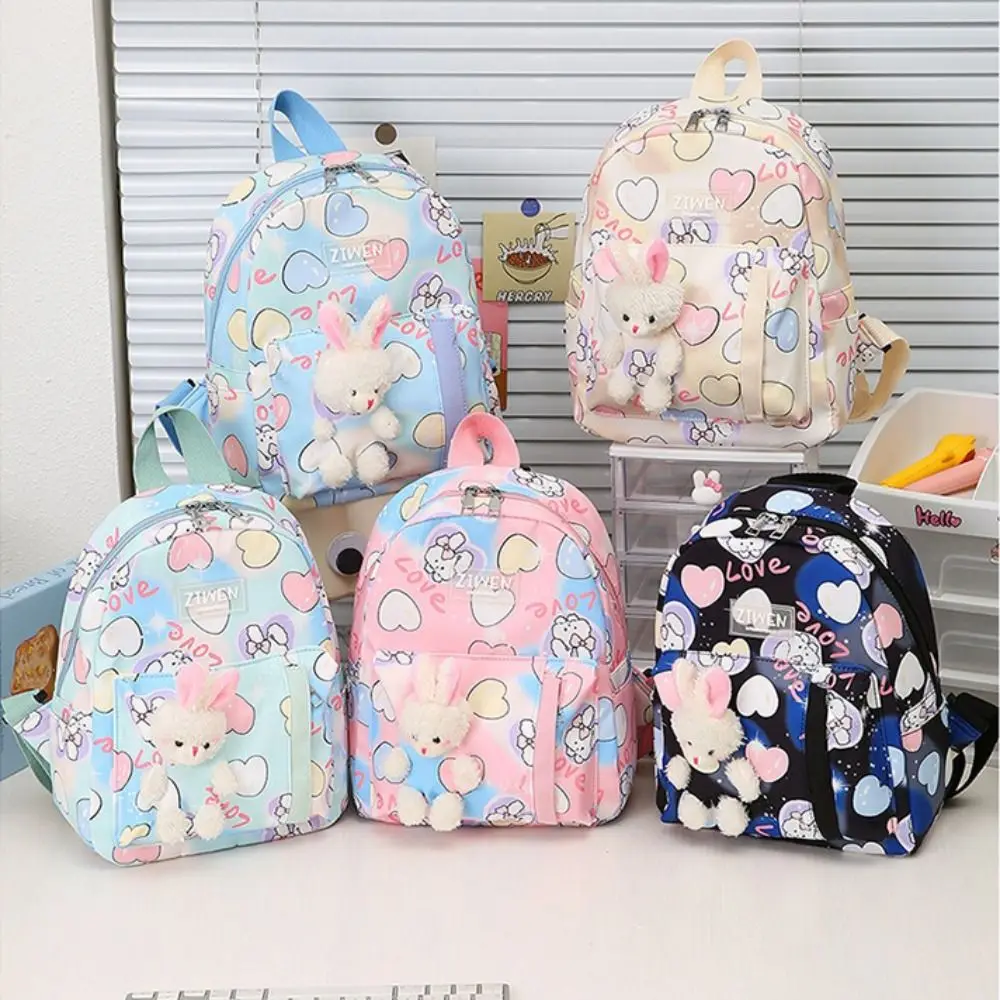 

New Rabbit Children's School Backpack Large Capacity Elementary School School Bags Nylon Book Bags Kindergarten