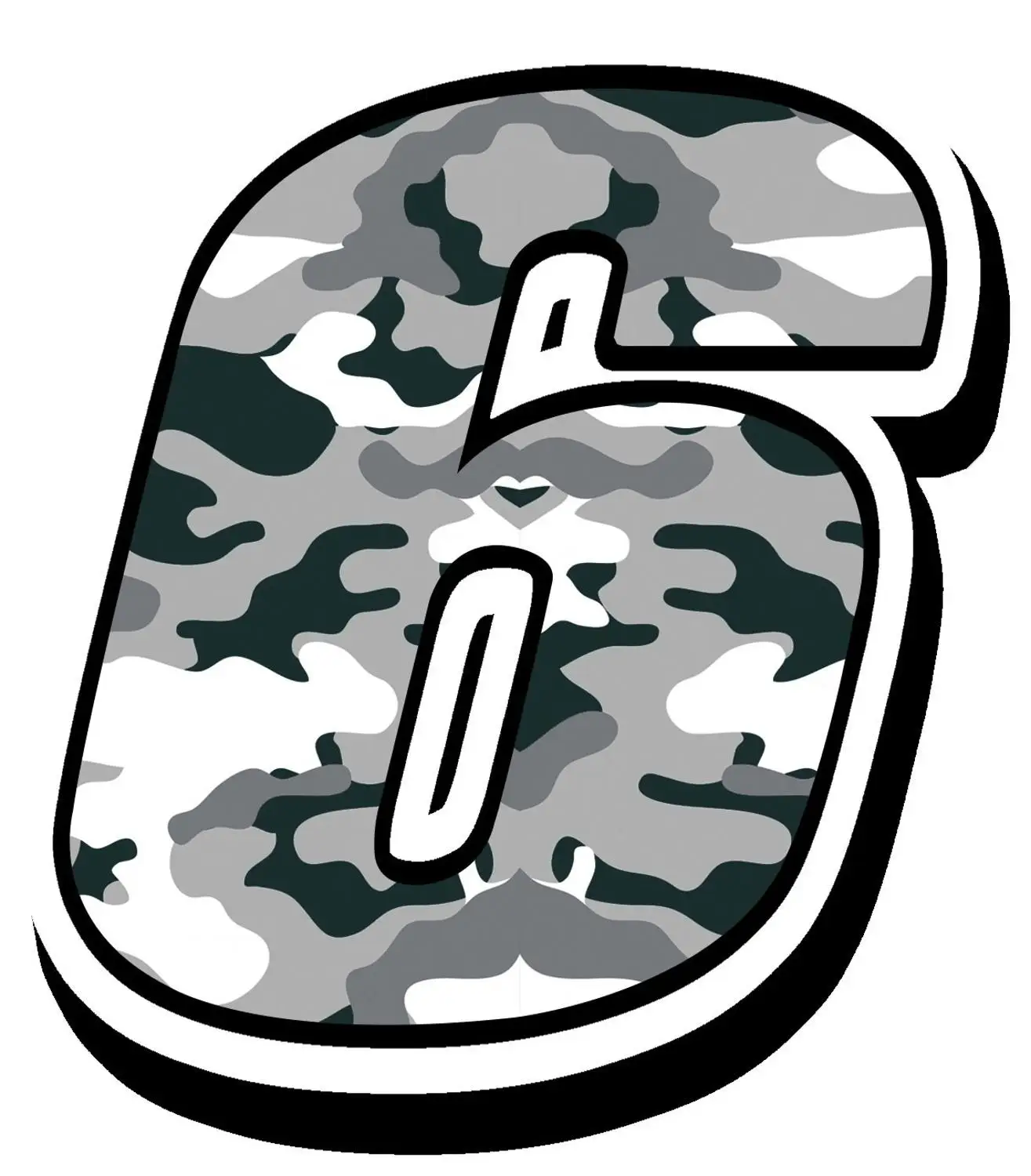 

Racing Digital Stickers Camo Numbers 0 To 9 Vinyl Waterproof Motorcycle Fridge Helmet Laptop Mug Decal
