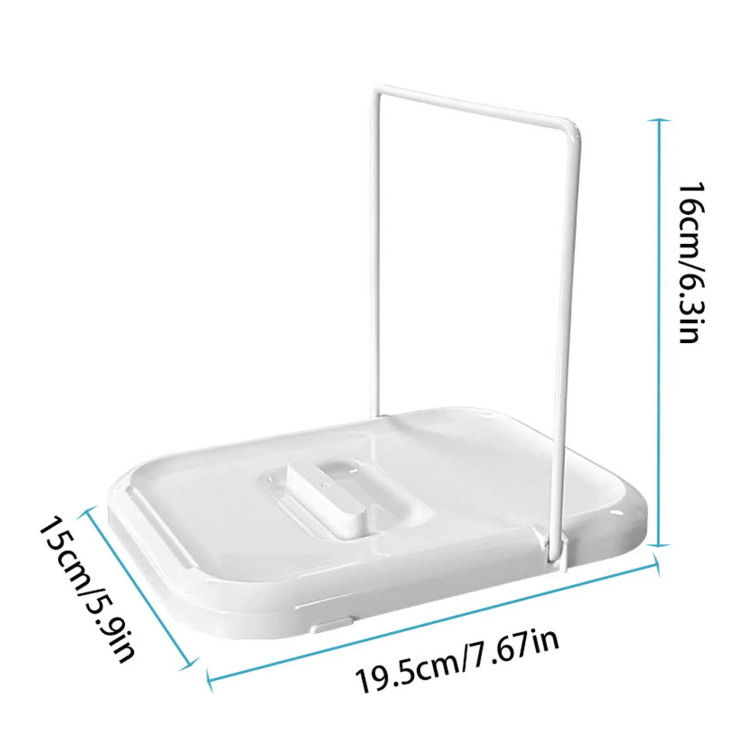 Uchwyt na pokrywkę garnka, uchwyt na pokrywkę i łyżkę na blat kuchenny, składany stojak na pokrywkę do patelni z antypoślizgową powłoką