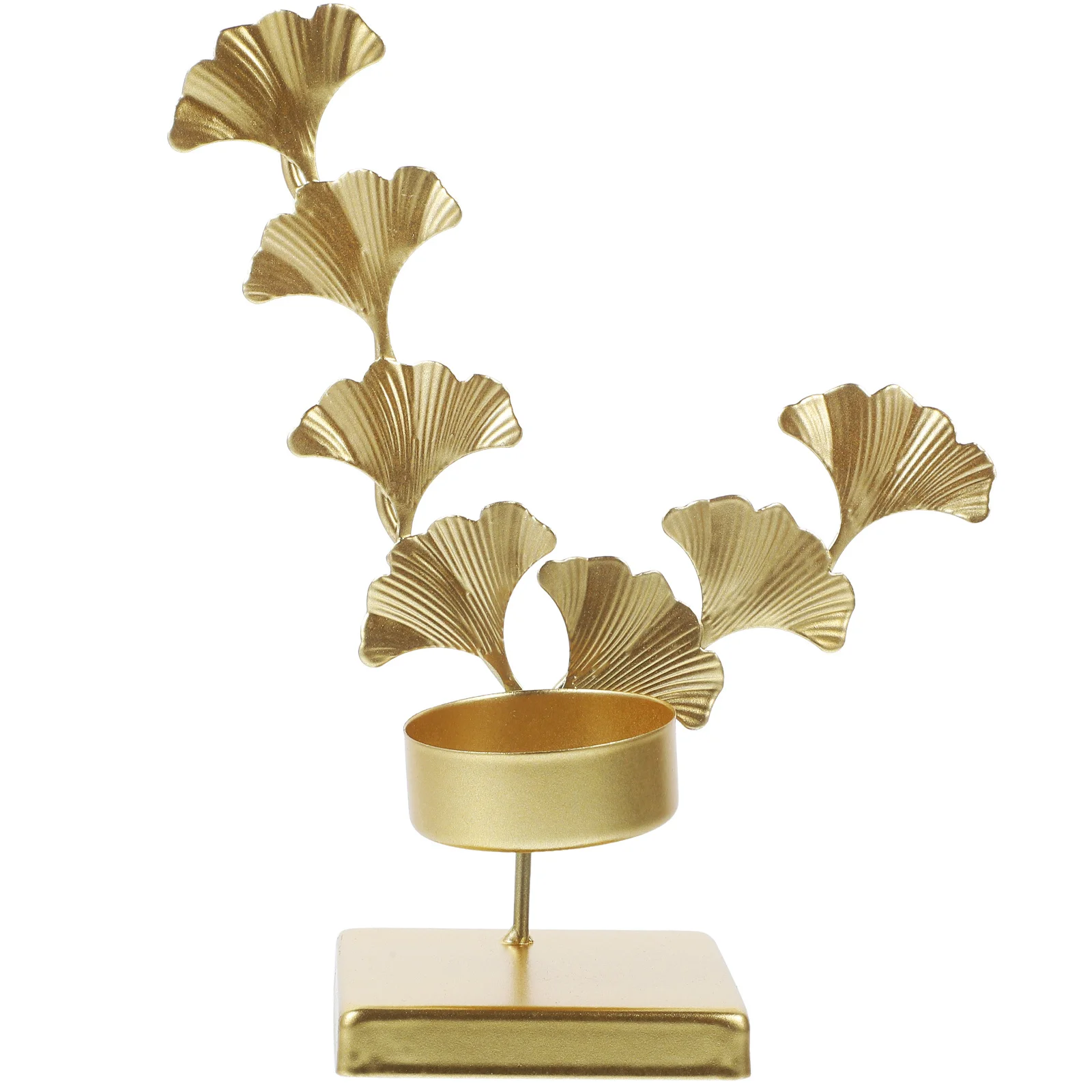 

Vintage Metal Leaf Holder Desktop Taper Stand Wedding Party Dinner Decoration Candlestick Holder