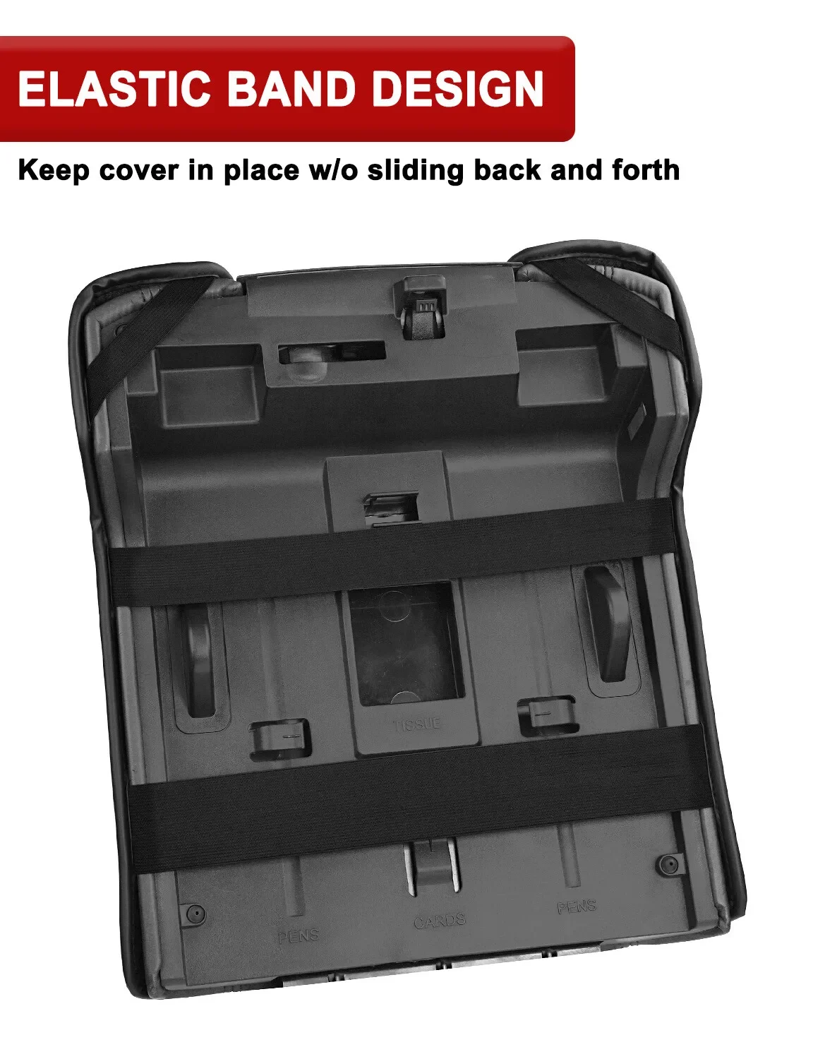 For Ford F250 F350 Super Duty 2011-2016 Black Console Armrest Lid Cover Interior Protective Replacement Cushion Pad view 4