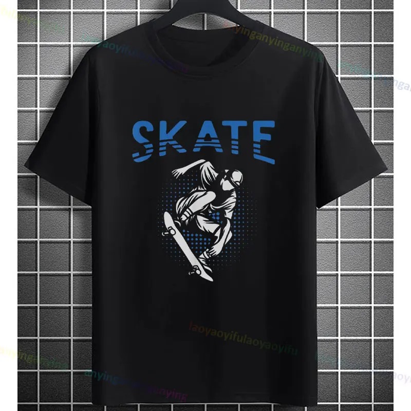 Skateboard Skate Skater Skateboarder Skateboarding Graphic Design T-shirt Casual Short-sleev Tee Going Out Sports Tees