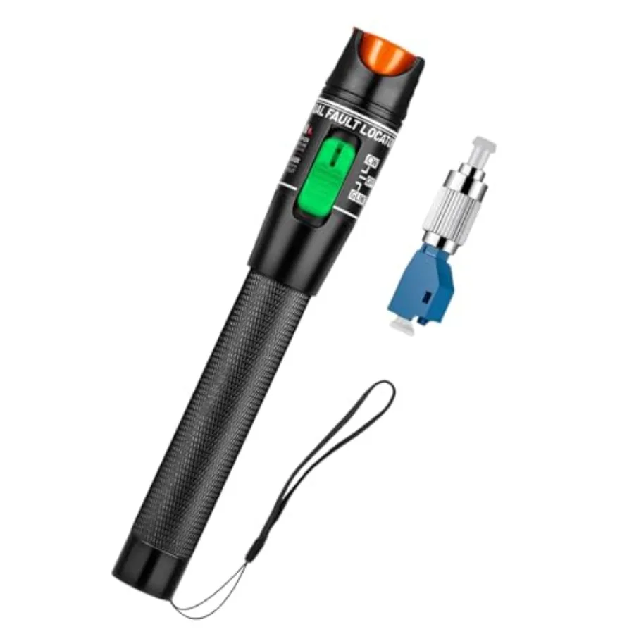 

【New model】Visual Fault Locator30-50KM Fiber Optic Cable Tester Meter VFL Red Light Pen Light Source Testers Black