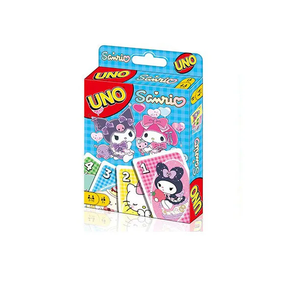 Mattel Games UNO Hello Kitty Card Game for Family Night Featuring Tv Show Themed Graphics and a Special Rule for 2-10 Players