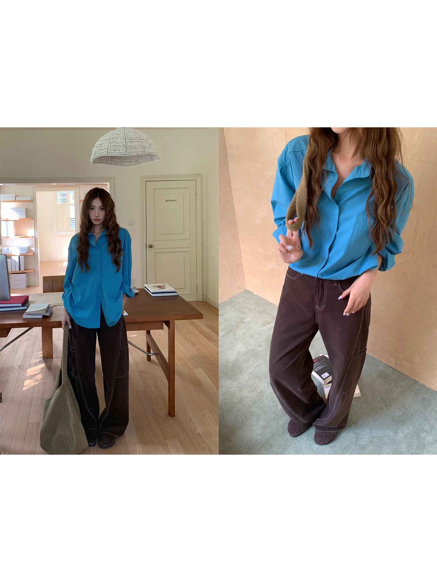 

Повседневные свободные джинсы прямого кроя с широкими штанинами из чистого хлопка Diamond Eidm, с высокой талией, дышащие, комфортные, летние