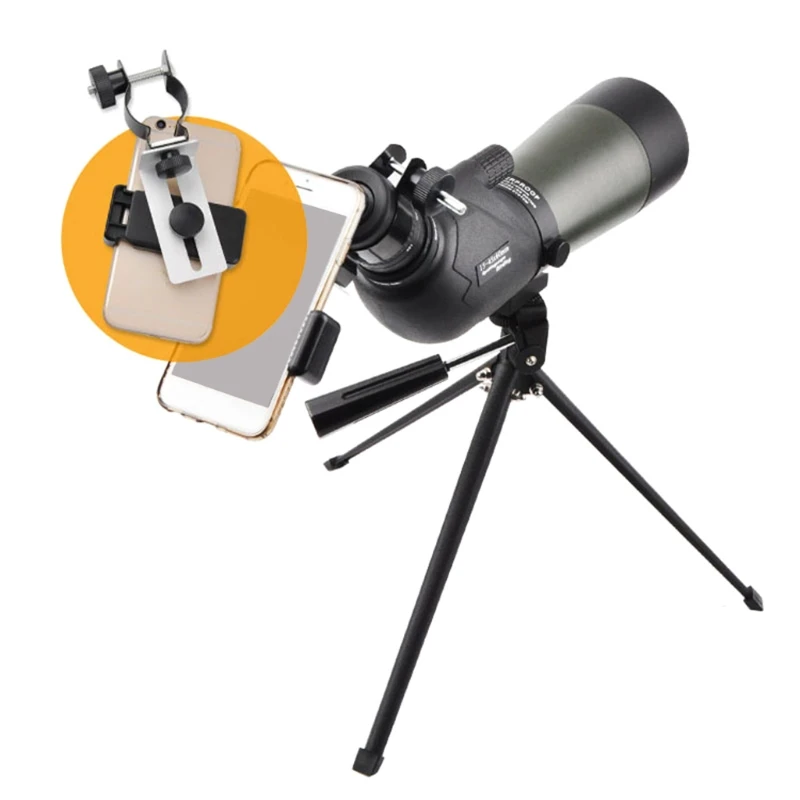 Telescopio per microscopio con supporto per staffa a clip per adattatore universale per telefono cellulare