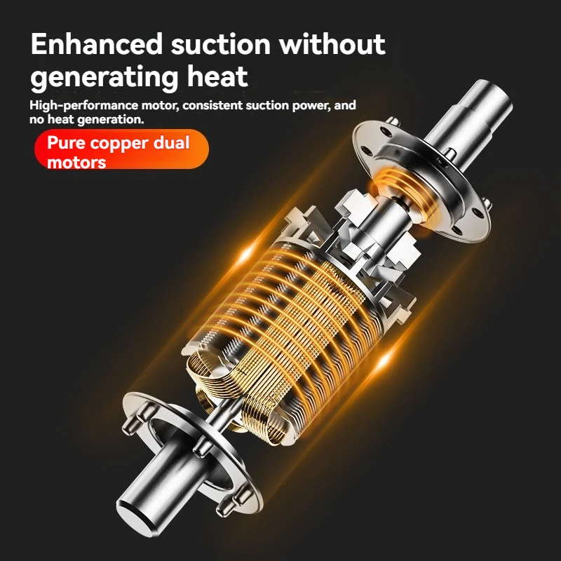 Car Vacuum Cleaner, Four In One, Car Air Pump, Digital Display 120W, High-power, Multifunctional, Home And Car Dual-use