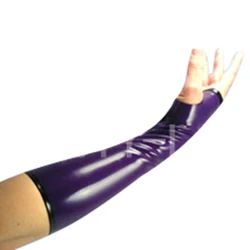 Latex Gloves middle length to elbow Finger less cosplay  accessory for fashion Bare finger gloves