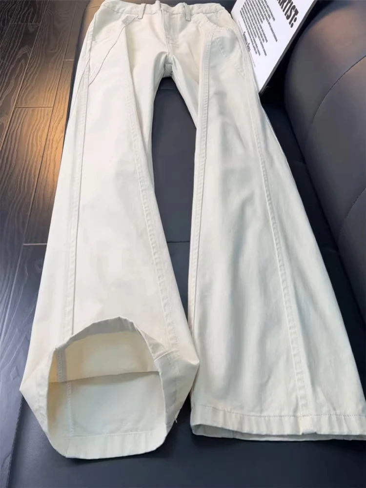 

Мужские прямые джинсы Cleanfit White Deconstructed Workwear: зауженные, с высокой талией, из хлопка, прямого кроя