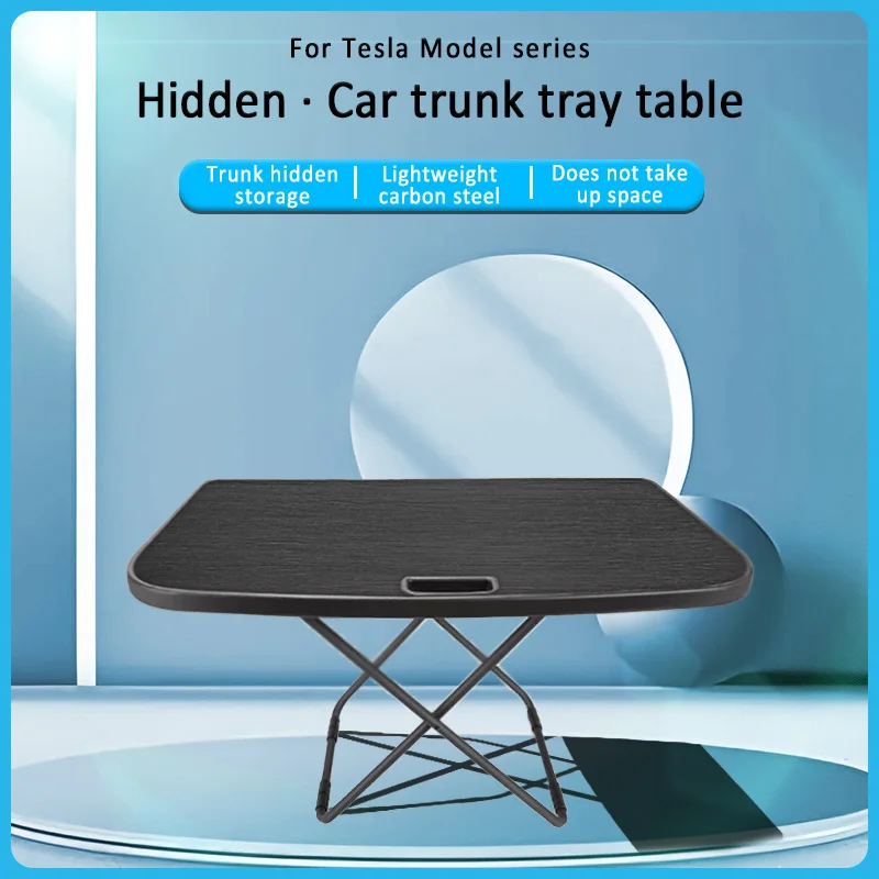 For Tesla Model Y 2021-2024 Car Folding Table Desk Travel Folding Table car folding outdoor Table Camping Trunk Accessories