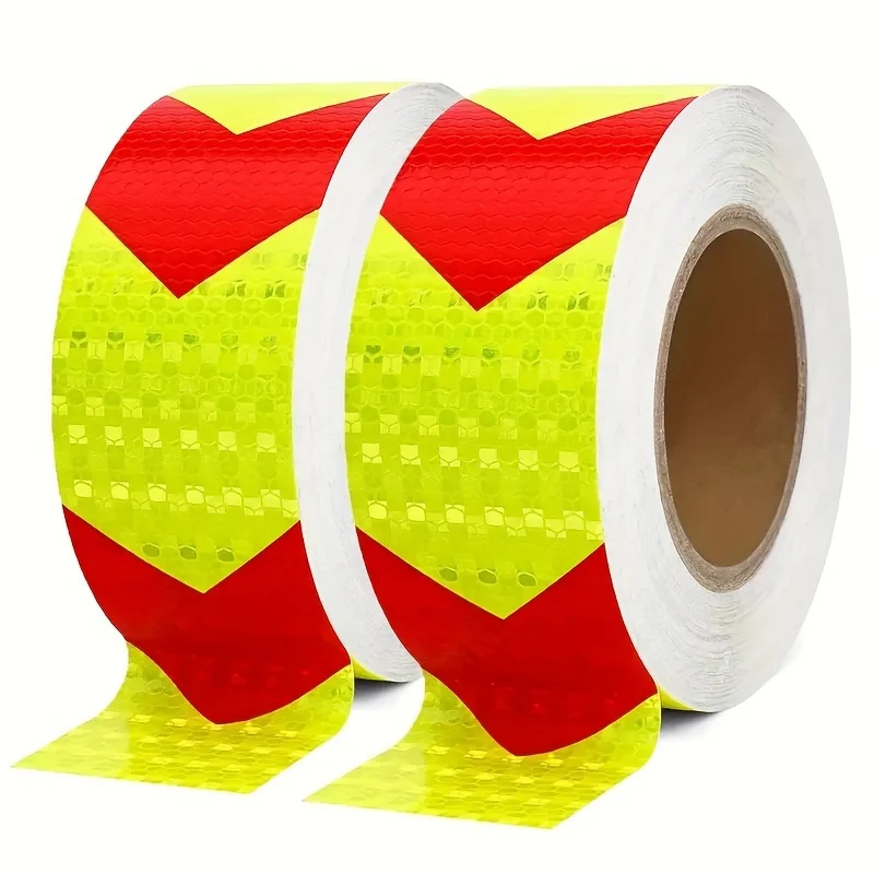 High-Visibility Reflective Safety Tape - Ensures Nighttime Protection for Vehicles, Trailers & Signs - Durable Weatherproof Film