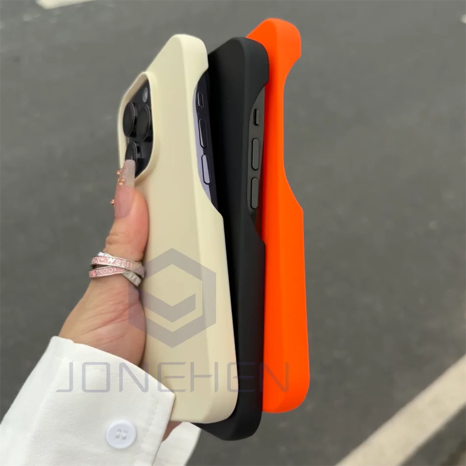 حافظة بوتيون بدون إطار من السيليكون السائل ، غطاء ناعم ، لون حلوى ، فاخر ، آيفون 13 ، 12 ، 11 ، 14 ، 15 برو ماكس ، XR ، XS ، X بلس