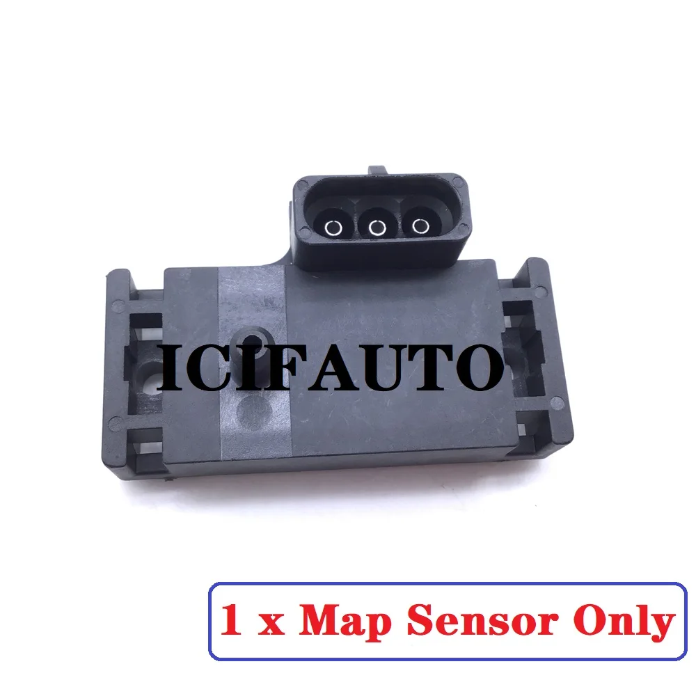 Manifold Absolute Pressure Map Sensor & Connector for Buick Cadillac Chevrolet GMC 12569240, 16137039, 16017460, 16158055