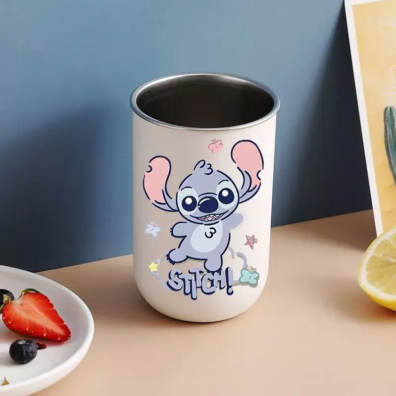 แก้วน้ำสแตนเลสคุณภาพสูงลายการ์ตูนน่ารักสำหรับเด็กผู้หญิง แก้วแปรงฟันเด็ก แก้วน้ำแฟชั่นสำหรับเด็ก ใช้ในบ้าน ขวดนม ขวดน้ำ ของขวัญสำหรับเด็กไปโรงเรียน