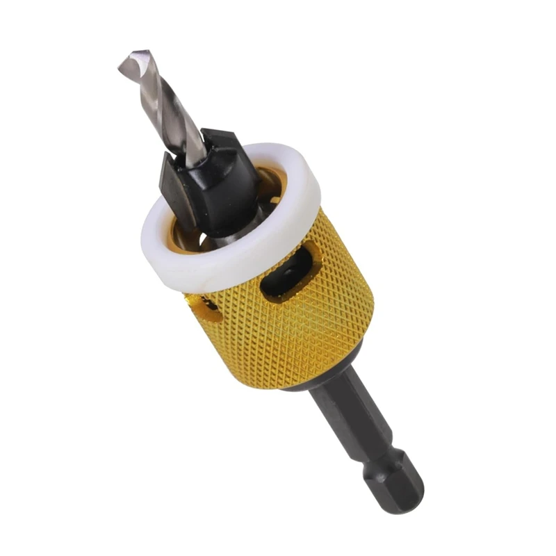 Hot Sale 1/8X3/8Inch Carbide Tipped Countersink Drill Bits With Low Friction Depth Stop,1/4Inch Hex Shank Countersink Drill