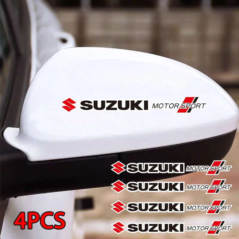 4 pegatinas decorativas con logotipo de coche para Suzuki Baleno Swace Jimny Ignis Alto Swift Splash Vitara Samurai Across Kizashi Kaiser