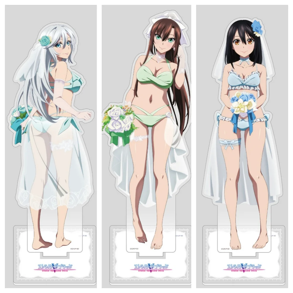 15CM Anime Strike the Blood Acryl Model Cosplay Charm Karakters Ornament Accessoires Goederen Collectie Geschenken