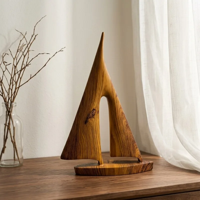 Nordic Resin Smooth Sailing Sculpture Ornaments Living Room Porch Bookcase Hotel Tabletop Furnishings Crafts Opening Gifts