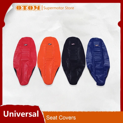 OTOM-Fundas de cojín de goma para asiento de motocicleta, antideslizantes, patrón de diamante, alta elasticidad, impermeables, universales, todoterreno, Dirt Bike