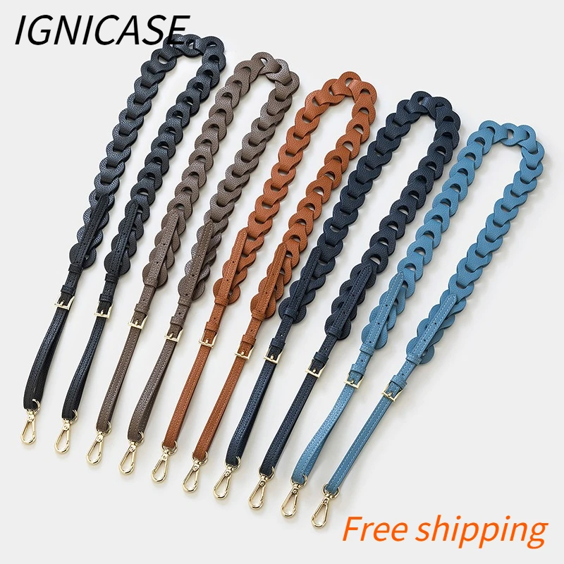ignicase-fashion-versatile-adjustable-length-wide-shoulder-strap-lychee-pattern-leather-buckle-crossbody-bag-strap-women