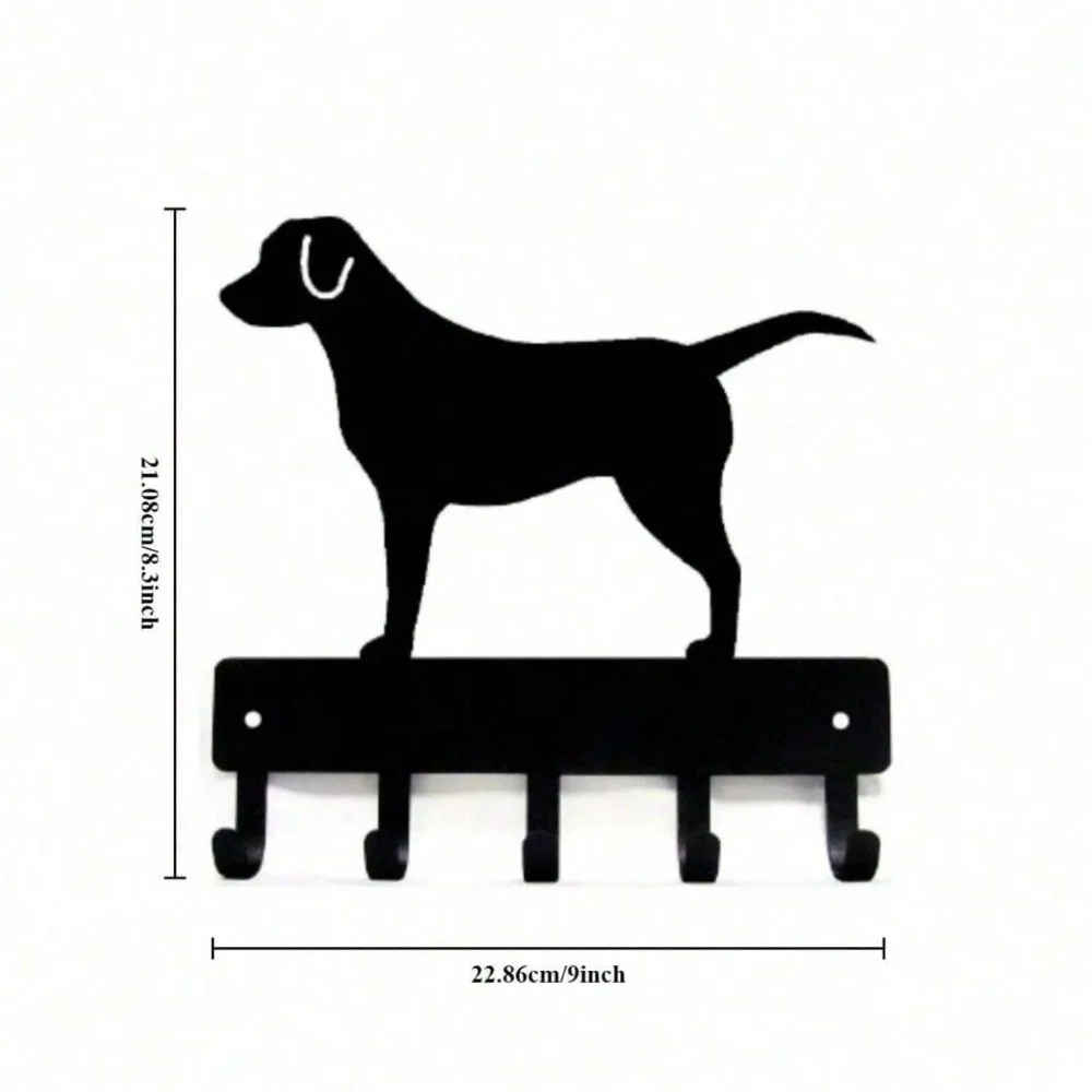 Paws & Style Modern Dog Wall Hook - Rustproof & Waterproof Wall Mounted Hanger, Easy Installation No Drilling