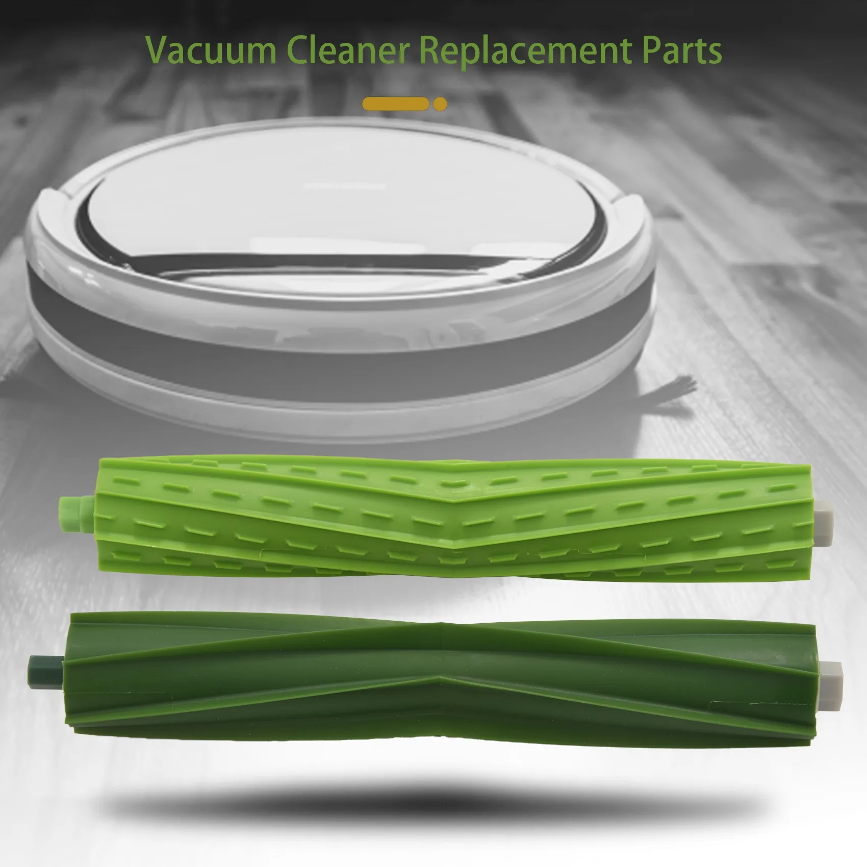 2 rouleaux de brosse pour aspirateur robot Roomba série I7 E5 E6, pièces de rechange, vert