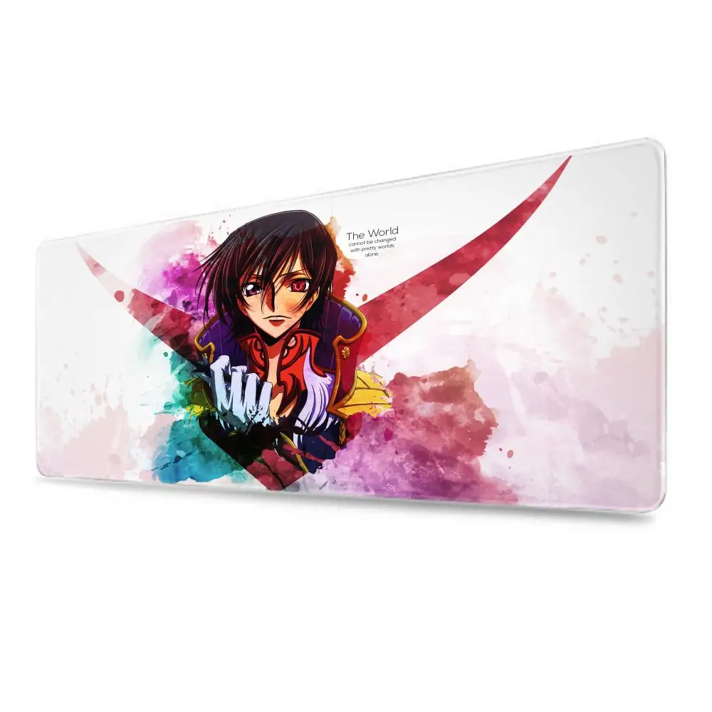 Fashion C_code G_geass Big Mouse Pad Large Anime Desk Mat Luxury Desktop Cartoon Gaming Gamer Keyboard Office Computer Soft Cush