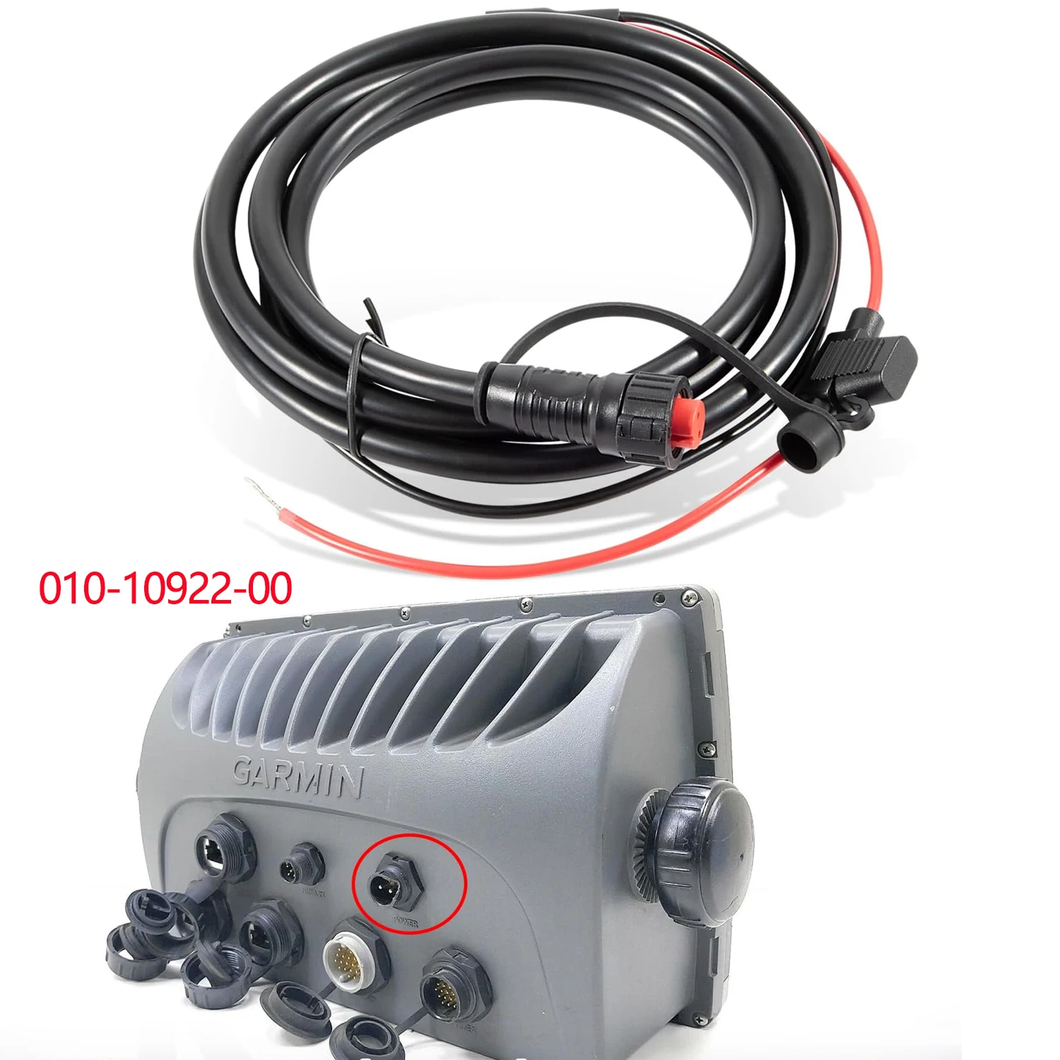 010-10922-00-電源ケーブル、2ピン、garmin-gpsmap-4008、4010、4012、4208、4210、4212、5008、5012、5015、5208、5212、5215対応