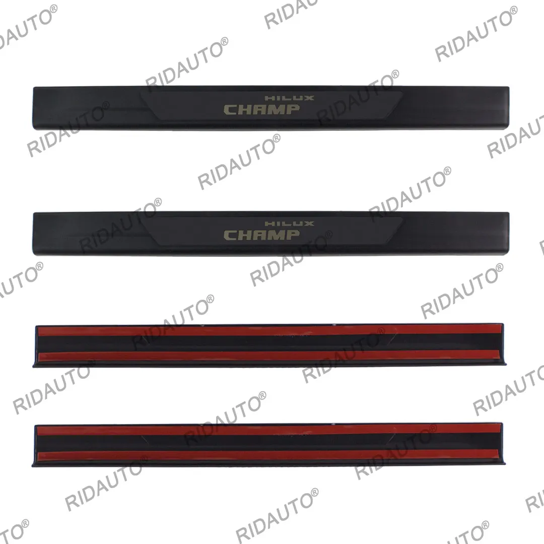 

For TOYOTA Hilux Champ 2024 2025 Door Sill Pedal Welcome Scuff Plate Cover Door Sill Protector Scuff Plate Pedal Threshold Cover