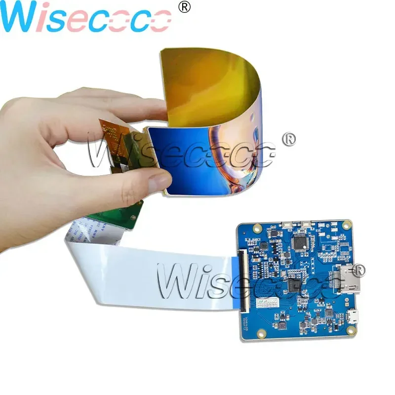 Wisecoco 6 "FHD AMOLED Dẻo Hình IPS 2880*1440 Màn Hình LCD 34 Chân HDMI-Tương Thích MIPI Loại-C Bộ Điều Khiển Ban