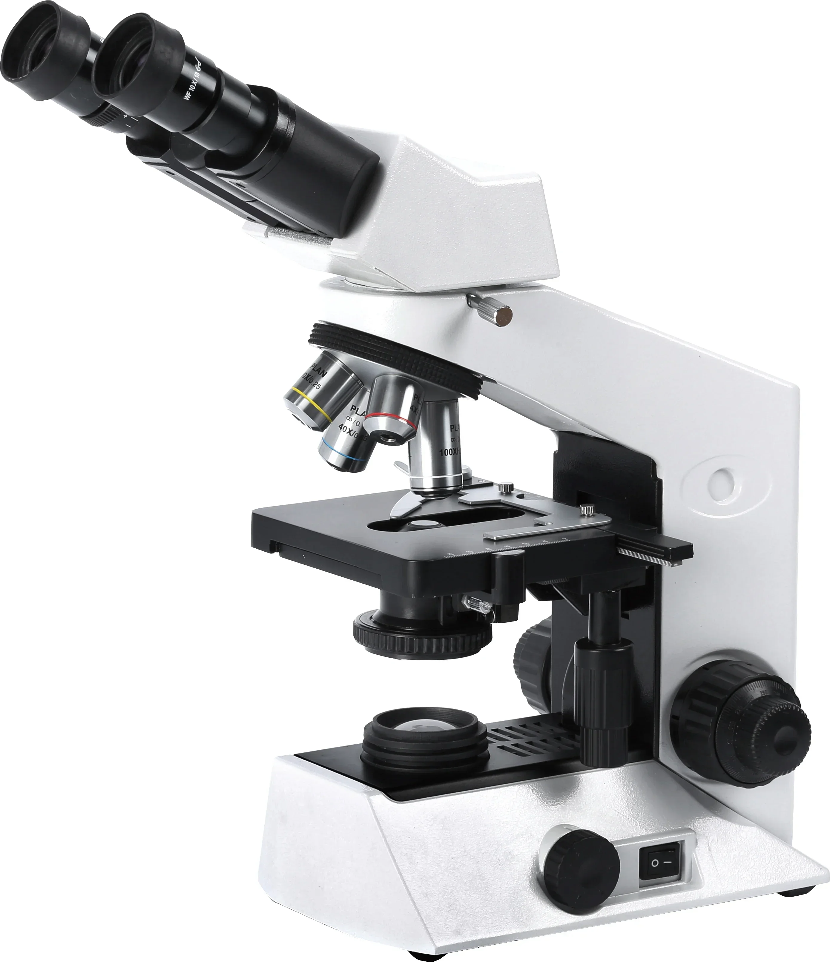 Lab Por Multi-purpose Universal Optical System WF 10X 20mm Objective 4x 10x 40X 100X Biological Microscope For Education