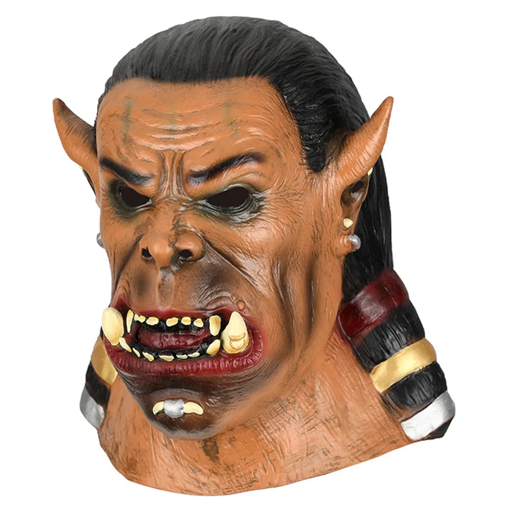 Halloween-Maske aus Latex mit Kopfhörer für Cosplay, Ball, Party und Aufführung – Detail 3