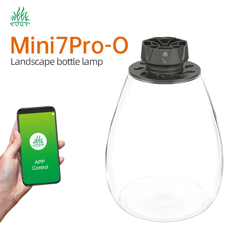 

WEEK AQUA Mini7 Pro-O Glass бутылка для ландшафтного дизайна Lamp APP