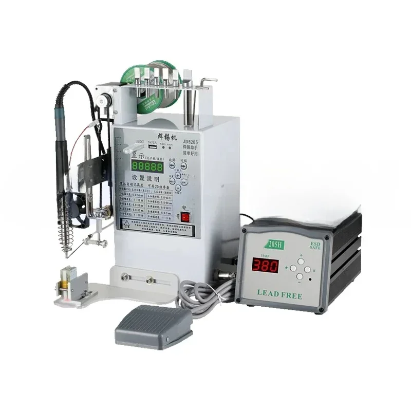 

Semi Automatic Soldering Machine Pedal Type Soldering Station Power Plug USB Intelligent Temperature Control Welding Equipment
