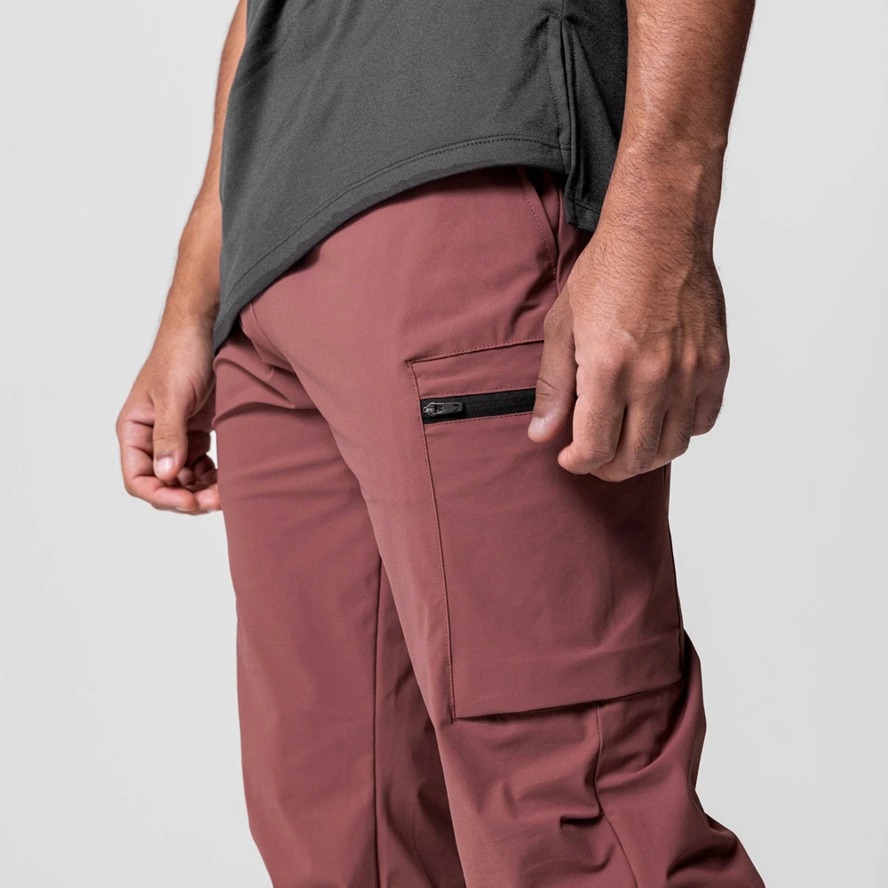 Pantaloni sportivi da uomo in Nylon pantaloni Cargo traspiranti da palestra pantaloni da jogging allenamento Fitness pantaloni sportivi da corsa