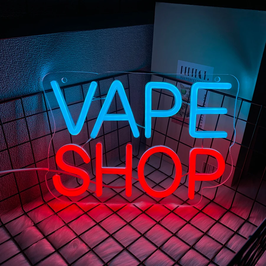Vape Shop Neon Sign For Wall Decor,Light Up Sign For Bar,Smoke Shop,Man Cave Decor,Smoking Lounge,Retail Shops,Gift For Husband view 6